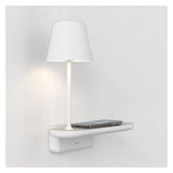 Sleek Matt White Adjustable Wall Lamp