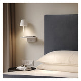 Sleek Matt White Adjustable Wall Lamp