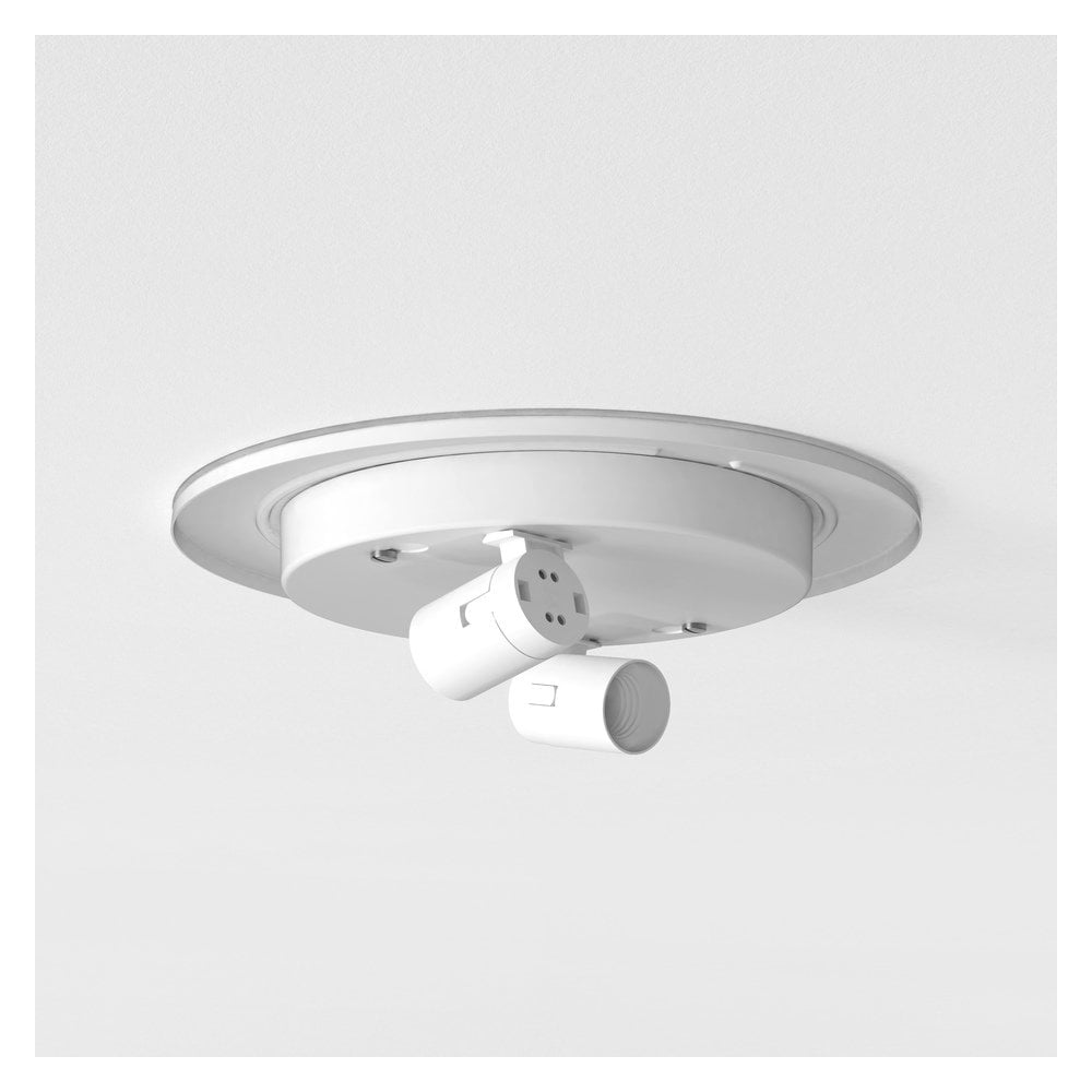 Matt White Modern Ceiling Fixture - E27 LED Compatible