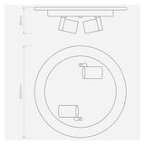 Matt White Modern Ceiling Fixture - E27 LED Compatible
