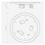 Matte White Ceiling Base Fixture