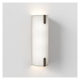 Elba 400 Wall Light in Elegant White Fabric Finish