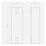 Elba 400 Wall Light in Elegant White Fabric Finish