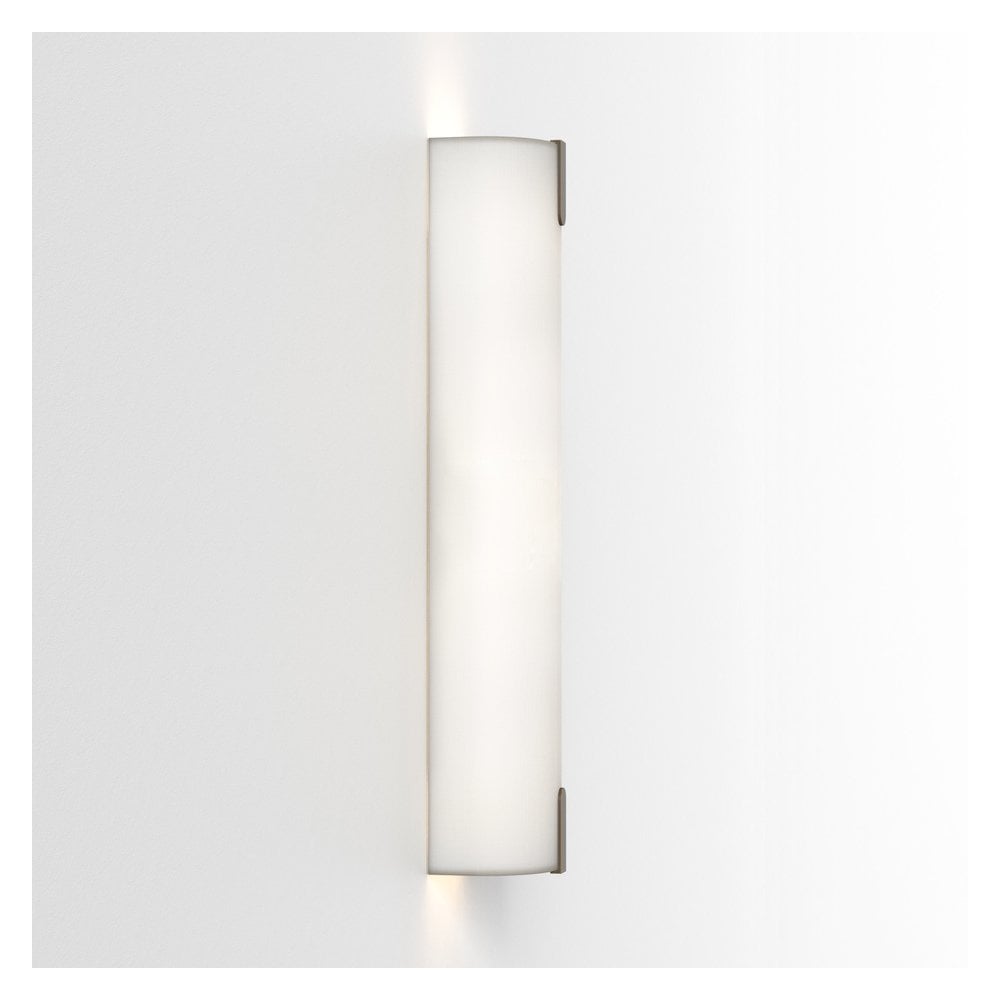 White Fabric Elba 600 Wall Light Fixture