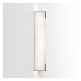 White Fabric Elba 600 Wall Light Fixture