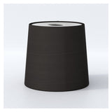 Sleek Black Tapered Drum Fixture with E27 Gimbal