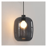 Elegant Hand-Blown Smoke Glass Pendant Shade - 285mm
