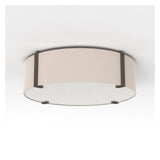 Elba Circular 450 in Putty Finish with Poly-Cotton Shade