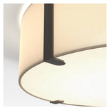 Elba Circular 450 in Putty Finish with Poly-Cotton Shade