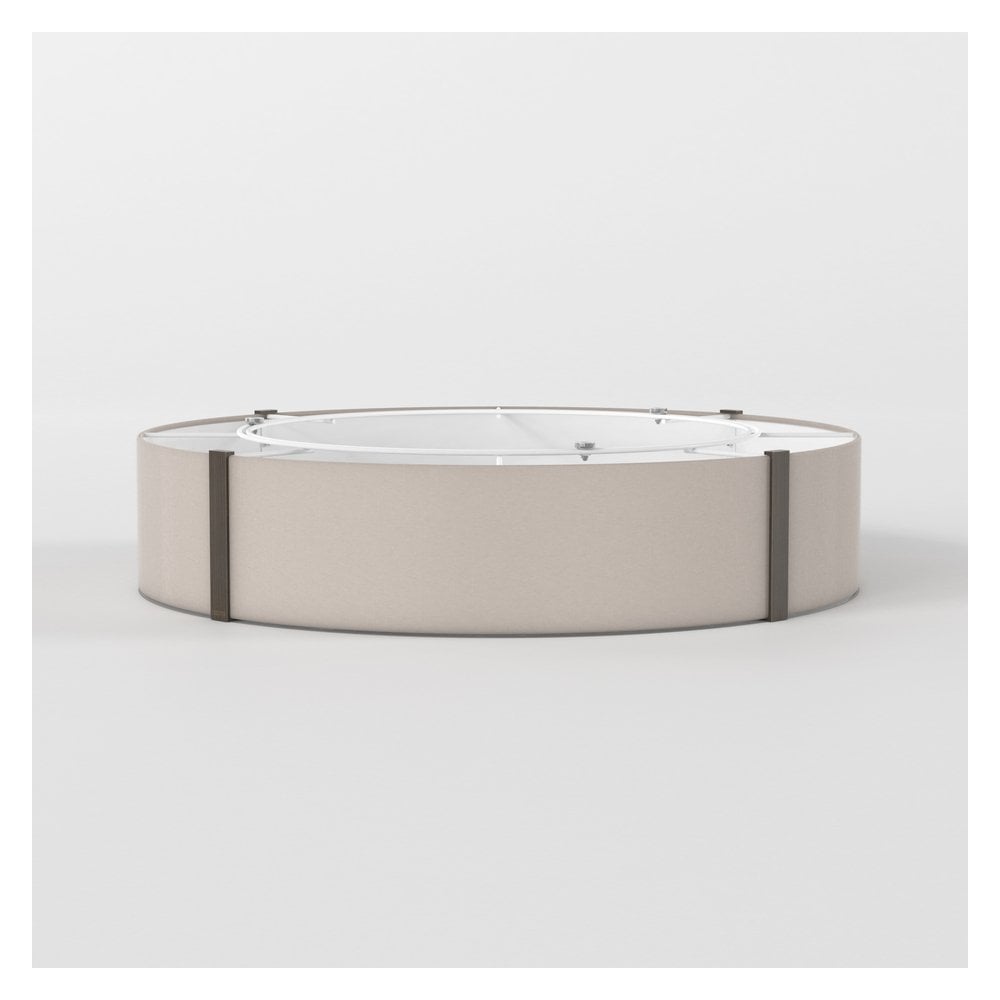 Elba Circular Luminaire in Putty Finish