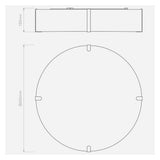 Elba Circular Luminaire in Putty Finish