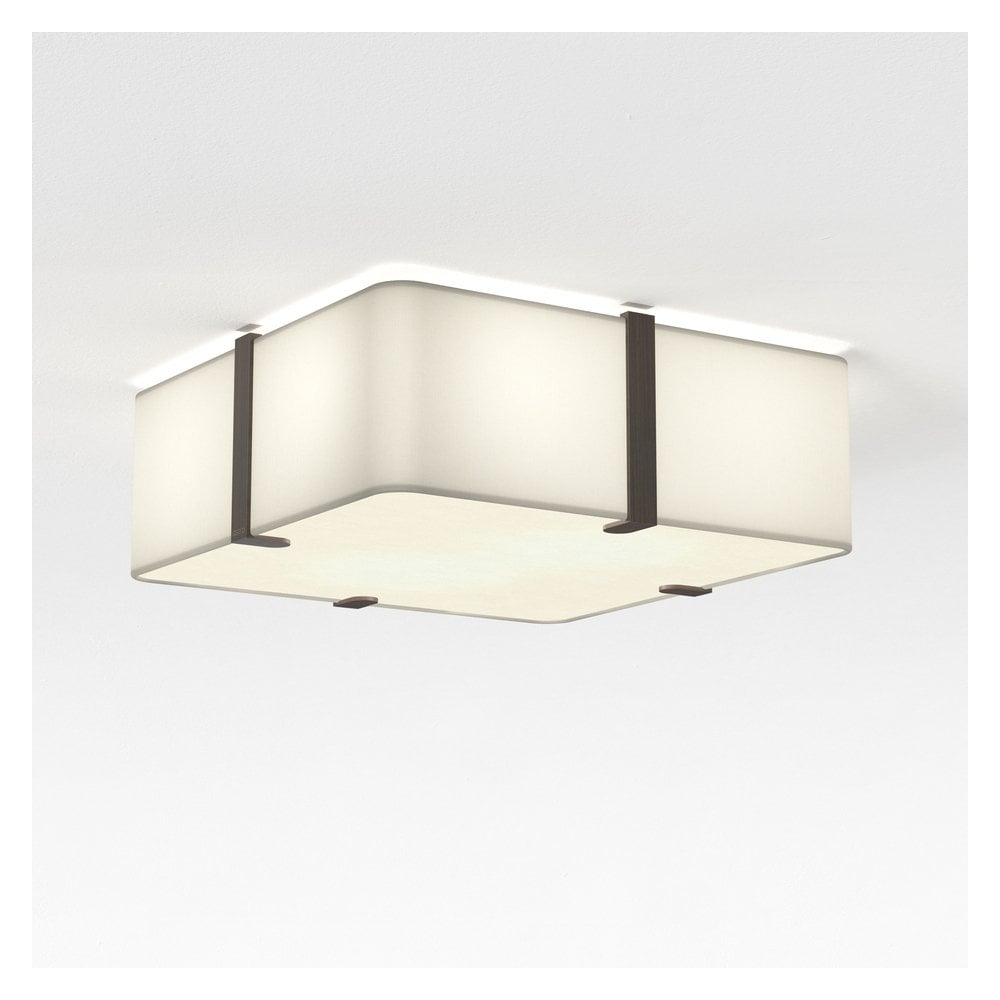 Elba Square 350 Ceiling Light in White Finish