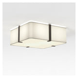 Elba Square 350 Ceiling Light in White Finish
