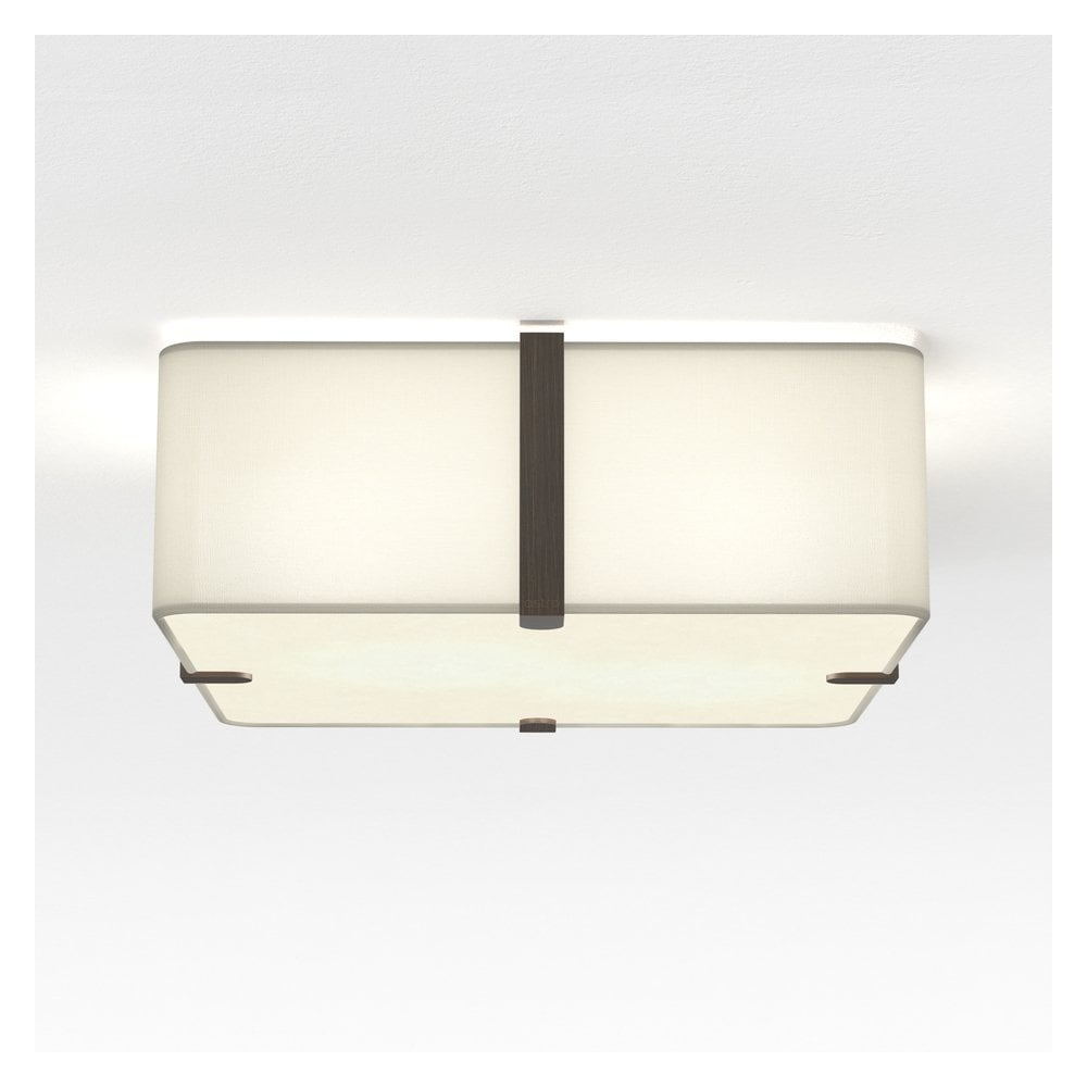 Elba Square 350 Ceiling Light in White Finish