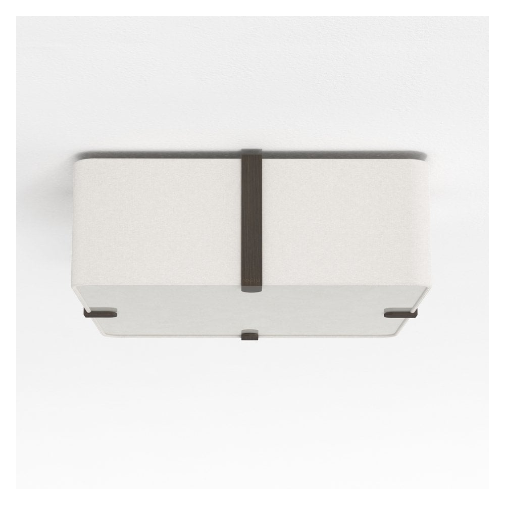 Elba Square 350 Ceiling Light in White Finish