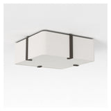 Elba Square 350 Ceiling Light in White Finish