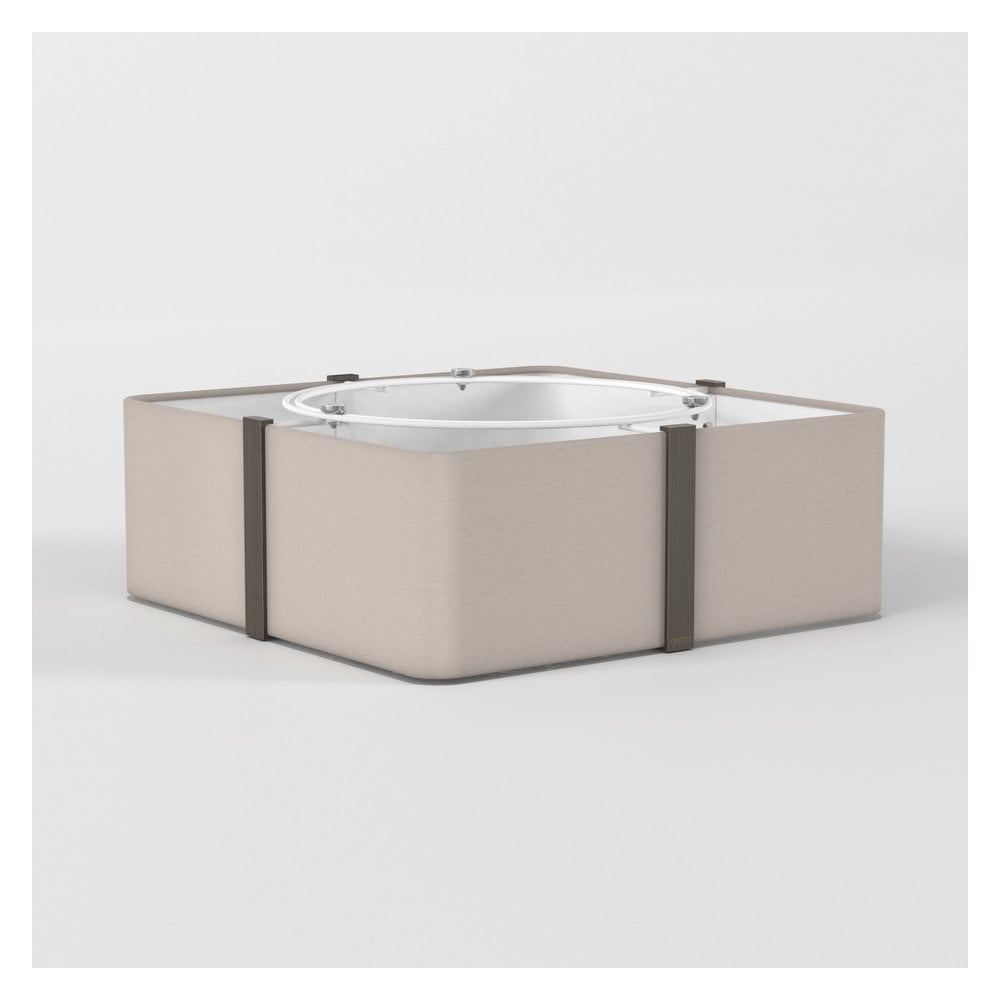 Elba Square 350 Putty Ceiling Fixture