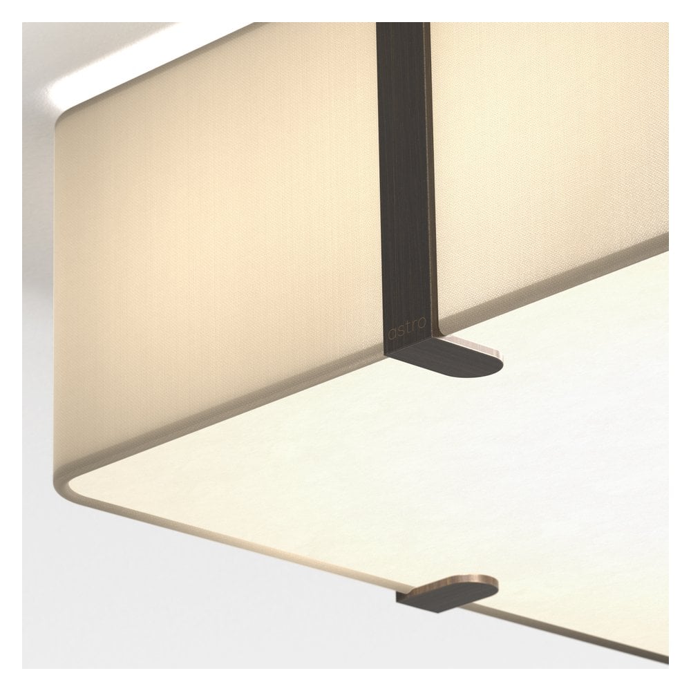 Elba Square 350 Putty Ceiling Fixture