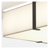 Elba White Square 500 Pendant Light with Shade Diffuser