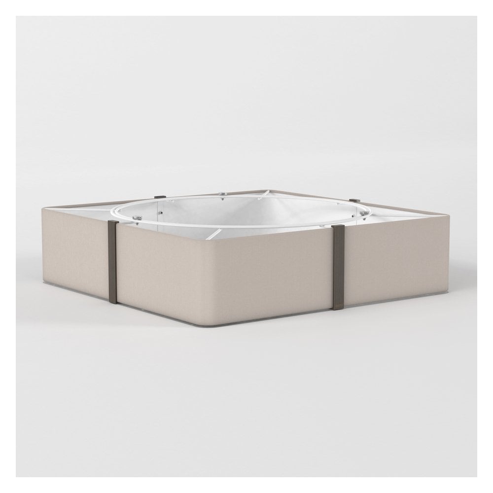 Elba Square 500 Light Fixture in Putty Finish