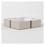 Elba Square 500 Light Fixture in Putty Finish