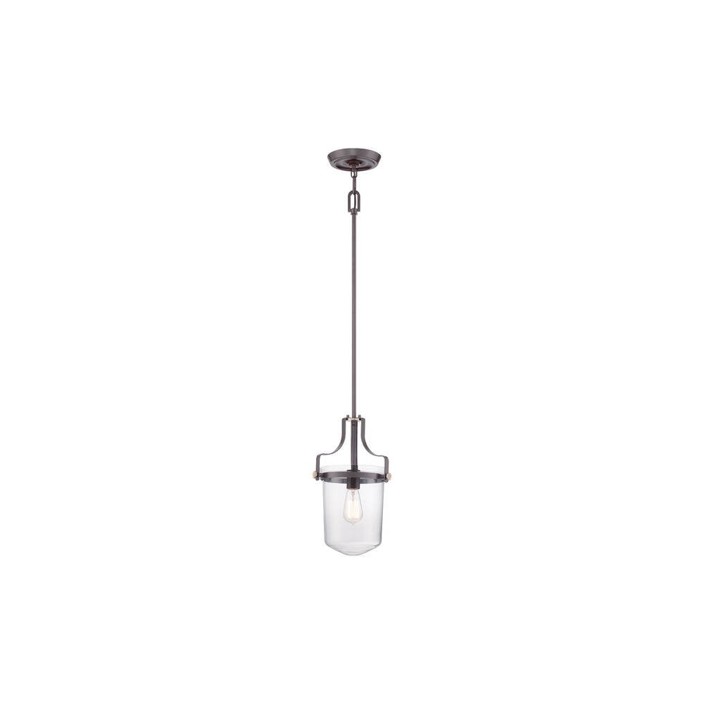 Penn Station Vintage Bronze Mini Pendant Light