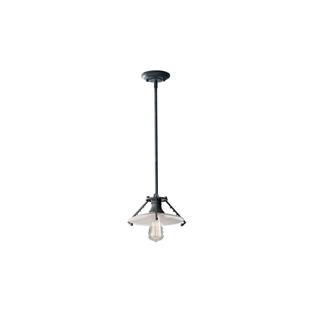 Feiss Urban Renewal Vintage Pendant Light in Weathered Zinc Finish