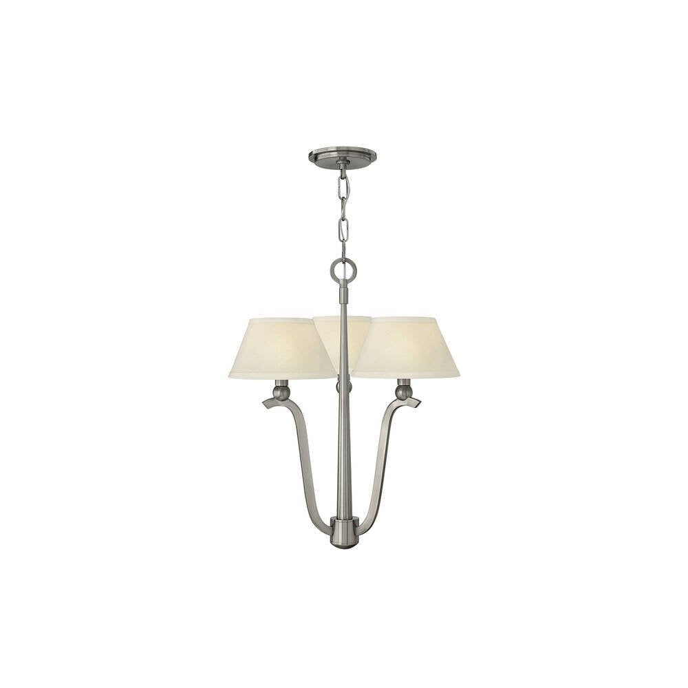 Whitney Brushed Nickel 3-Light Interior Pendant Chandelier