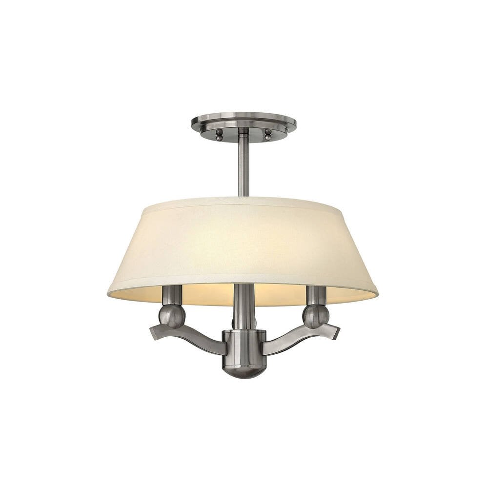 Whitney Trio Pendant/Semi-Flush Light with Brushed Nickel Finish