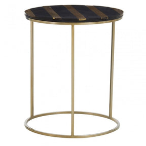 Aris Black And Gold Side Table