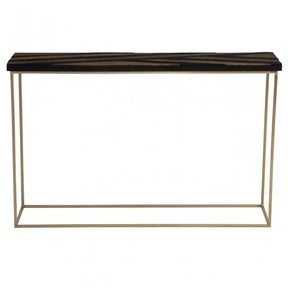 Aris Black And Gold Console Table