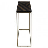 Aris Black And Gold Console Table