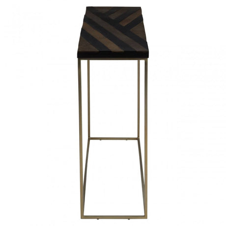 Aris Black And Gold Console Table