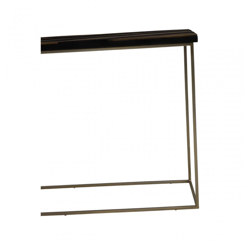 Aris Black And Gold Console Table