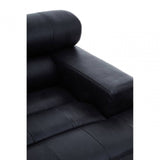 King Distressed Slate Leather Left Seat