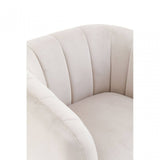Yasmeen Silver Grey Velvet Armchair