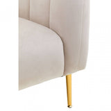 Yasmeen Silver Grey Velvet Armchair