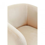 Yasmeen Dark Beige Velvet Armchair