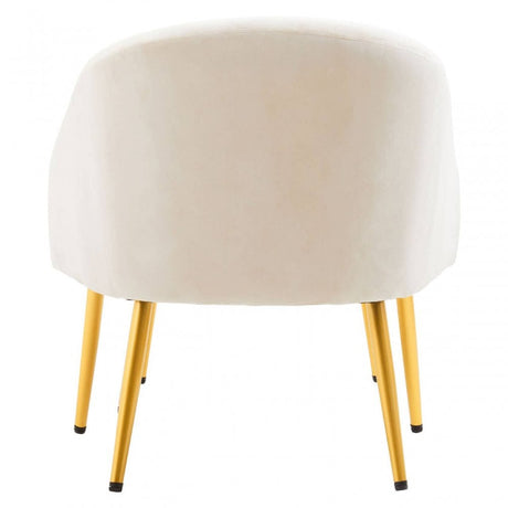 Yasmeen Dark Beige Chair And Footstool