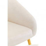 Yasmeen Dark Beige Chair And Footstool