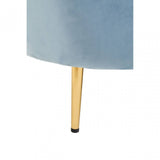 Yasmeen 3 Seat Aqua Blue Velvet Sofa