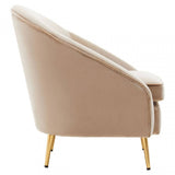Yasmeen Mink Velvet Armchair