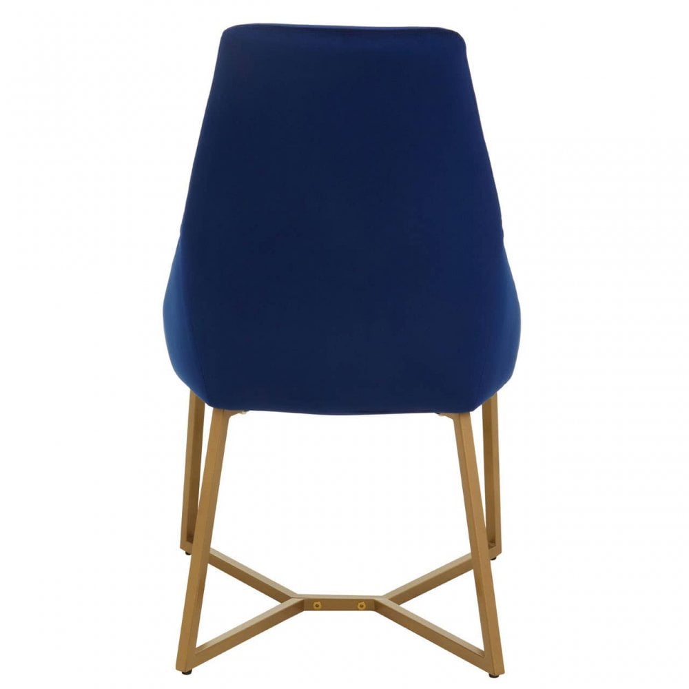Vieste Midnight Velvet Dinner Chair