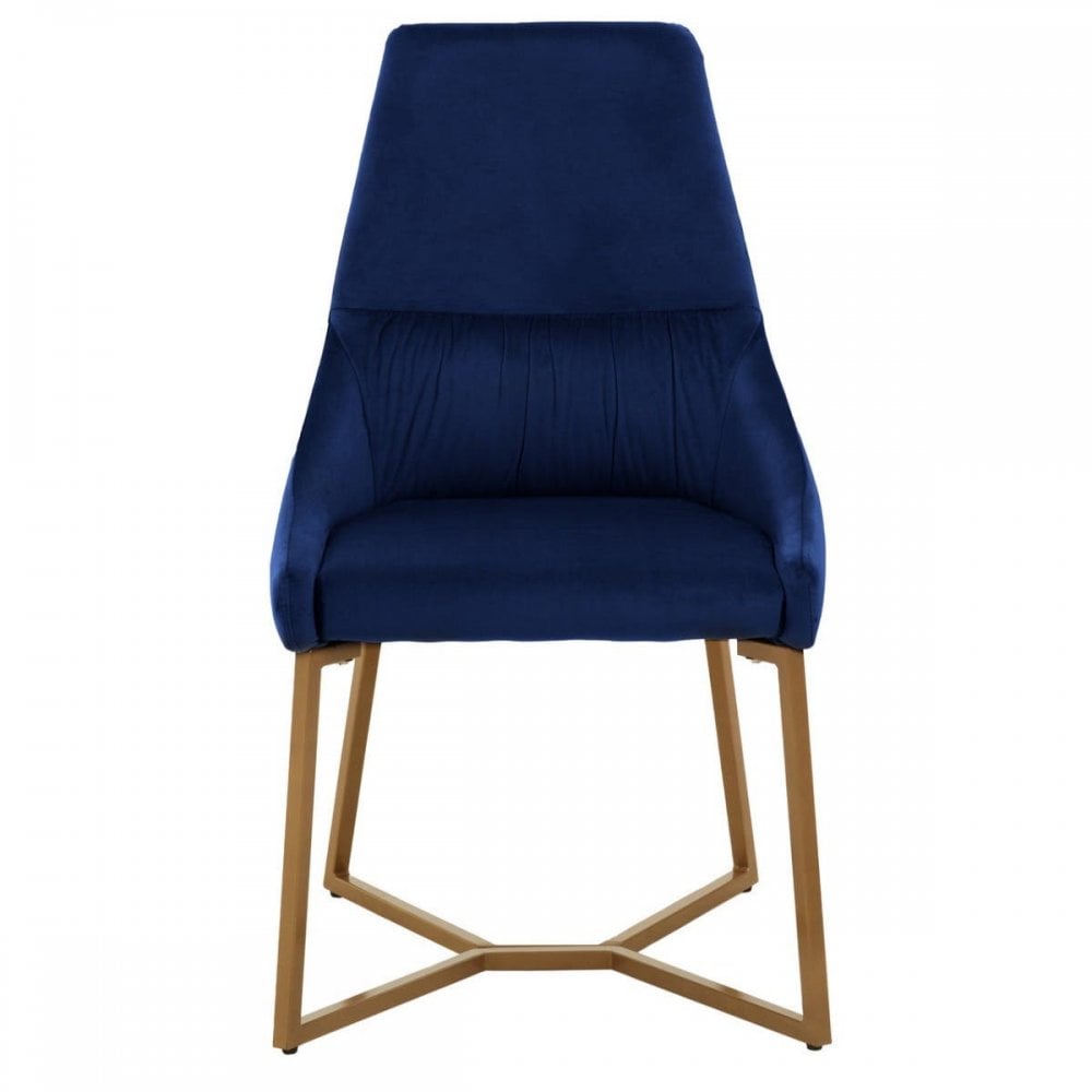 Vieste Midnight Velvet Dinner Chair