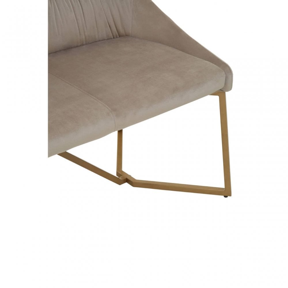 Vieste Mink Velvet Bench