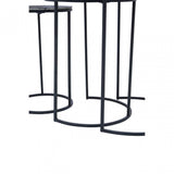 Elias Nest Of Three Hammered Metal Tables