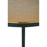 Elias Nest Of Three Hammered Metal Tables
