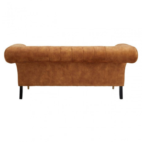 Siena Two Seat Gold Velvet Sofa