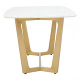Moda White Marble Dining Table