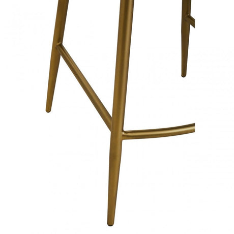 Buffalo Tan Leather Angular Bar Chair